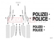 BMW Motorrad BMW 2015 F-Models K7x F 800 GS 17 (0B07, 0B17) Government authorities sticker