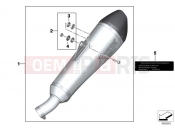 BMW Motorrad BMW 2015 F-Models K7x F 800 GS 17 (0B07, 0B17) Sport muffler