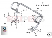 BMW Motorrad BMW 2015 F-Models K7x F 800 GS 17 (0B07, 0B17) Engine protection bar