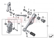 BMW Motorrad BMW 2015 R-Models K5x R 1200 GS Adve. (0A02, 0A12) Outside shift-control components