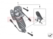 BMW Motorrad BMW 2015 R-Models K5x R 1200 GS Adve. (0A02, 0A12) Spring strut, ESA, rear