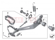 BMW Motorrad BMW 2015 R-Models K5x R 1200 GS Adve. (0A02, 0A12) Footbrake lever, adjustable