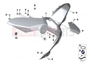 BMW Motorrad BMW 2015 R-Models K5x R 1200 GS Adve. (0A02, 0A12) Cover for intake snorkel