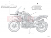 BMW Motorrad BMW 2015 R-Models K5x R 1200 GS Adve. (0A02, 0A12) Stick-on label