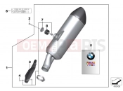 BMW Motorrad BMW 2015 R-Models K5x R 1200 GS Adve. (0A02, 0A12) Sport muffler
