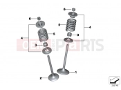 BMW Motorrad BMW 2015 C-Models C 650 GT 16 (0C05, 0C15) Valves with springs