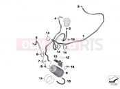 BMW Motorrad BMW 2015 C-Models C 650 GT 16 (0C05, 0C15) Activated Charcoal Filter/FUEL VENTILAT