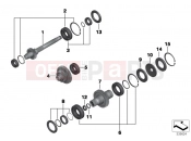 BMW Motorrad BMW 2015 C-Models C 650 GT 16 (0C05, 0C15) Input shaft, layshaft and output shaft
