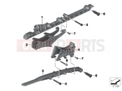 BMW Motorrad BMW 2015 C-Models C 650 GT 16 (0C05, 0C15) Rear wheel swinging arm chain guide