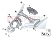 BMW Motorrad BMW 2015 C-Models C 650 GT 16 (0C05, 0C15) Covering fuel tank
