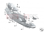 BMW Motorrad BMW 2015 C-Models C 650 GT 16 (0C05, 0C15) Footboards