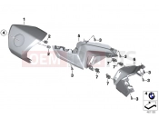 BMW Motorrad BMW 2015 C-Models C 650 GT 16 (0C05, 0C15) Handlebar cover, center