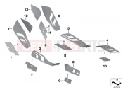 BMW Motorrad BMW 2015 C-Models C 650 GT 16 (0C05, 0C15) Running board covers
