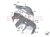 BMW Motorrad BMW 2015 C-Models C 650 GT 16 (0C05, 0C15) Rear trim panel, center