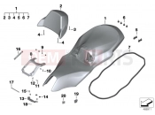 BMW Motorrad BMW 2015 C-Models C 650 GT 16 (0C05, 0C15) Bench seat