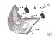 BMW Motorrad BMW 2015 C-Models C 650 GT 16 (0C05, 0C15) Headlight