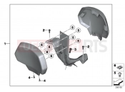 BMW Motorrad BMW 2015 C-Models C 650 GT 16 (0C05, 0C15) Backrest