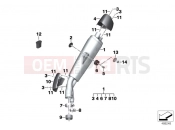 BMW Motorrad BMW 2015 S models S 1000 RR 17 (0D50, 0D60) Sport muffler