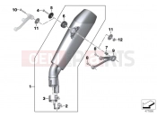 BMW Motorrad BMW 2015 S models S 1000 RR 17 (0D50, 0D60) Muffler