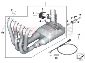 BMW Motorrad BMW 2015 S models S 1000 RR 17 (0D50, 0D60) Exhaust manifold with front muffler