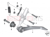 BMW Motorrad BMW 2015 S models S 1000 RR 17 (0D50, 0D60) Brake pedal