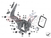BMW Motorrad BMW 2015 S models S 1000 RR 17 (0D50, 0D60) Front panel carrier