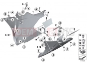 BMW Motorrad BMW 2015 S models S 1000 RR 17 (0D50, 0D60) Engine spoiler