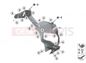 BMW Motorrad BMW 2015 S models S 1000 RR 17 (0D50, 0D60) Air duct, radiator