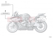 BMW Motorrad BMW 2015 S models S 1000 RR 17 (0D50, 0D60) Adhesive label, fairing top section