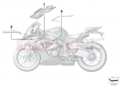 BMW Motorrad BMW 2015 S models S 1000 RR 17 (0D50, 0D60) Adhesive label, fairing side panel