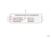 BMW Motorrad BMW 2015 S models S 1000 RR 17 (0D50, 0D60) Label 