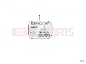 BMW Motorrad BMW 2015 S models S 1000 RR 17 (0D50, 0D60) Labels