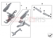 BMW Motorrad BMW 2015 S models S 1000 RR 17 (0D50, 0D60) HP Footpeg system