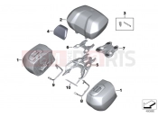 BMW Motorrad BMW 2015 S models S 1000 XR (0D03, 0D13) Luggage system S 1000 XR