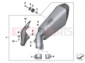 BMW Motorrad BMW 2015 S models S 1000 XR (0D03, 0D13) Rear muffler