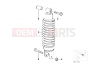 BMW Motorrad BMW 1994 R-Models 4V R 850 R 94 (0401,0406) Spring strut, rear