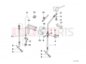 BMW Motorrad BMW 1994 R-Models 4V R 850 R 94 (0401,0406) Brake pipe, front