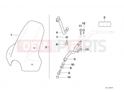 BMW Motorrad BMW 1994 R-Models 4V R 850 R 94 (0401,0406) Windshield