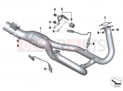BMW Motorrad BMW 2017 R-Models K5x R 1200 RT (0A03, 0A13) Exhaust manifold