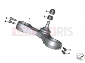 BMW Motorrad BMW 2017 R-Models K5x R 1200 RT (0A03, 0A13) Lower fork cross brace