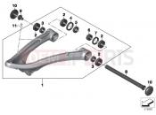 BMW Motorrad BMW 2017 R-Models K5x R 1200 RT (0A03, 0A13) Trailing arm
