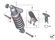 BMW Motorrad BMW 2017 R-Models K5x R 1200 RT (0A03, 0A13) Spring strut, rear