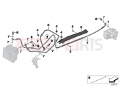 BMW Motorrad BMW 2017 R-Models K5x R 1200 RT (0A03, 0A13) Brake pipe rear
