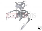 BMW Motorrad BMW 2017 R-Models K5x R 1200 RT (0A03, 0A13) Luggage grid