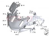 BMW Motorrad BMW 2017 R-Models K5x R 1200 RT (0A03, 0A13) Trim cover upper section