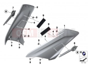 BMW Motorrad BMW 2017 R-Models K5x R 1200 RT (0A03, 0A13) Side trim panel