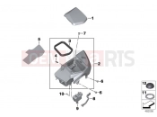 BMW Motorrad BMW 2017 R-Models K5x R 1200 RT (0A03, 0A13) Stowage compartment, left