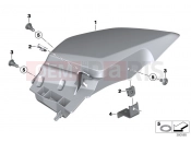 BMW Motorrad BMW 2017 R-Models K5x R 1200 RT (0A03, 0A13) Trim for storage compartment, right