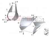 BMW Motorrad BMW 2017 R-Models K5x R 1200 RT (0A03, 0A13) Air-discharge duct