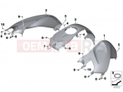 BMW Motorrad BMW 2017 R-Models K5x R 1200 RT (0A03, 0A13) Covering fuel tank